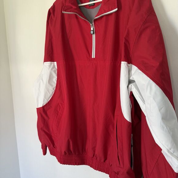 NWT Holloway Jacket Men's XLarge Red White Resistant Colorblock USA - Picture 2 of 13